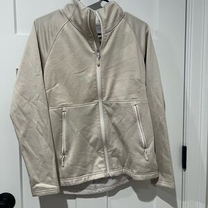 Kirkland Signature Off-White/Cream Zip-Up Jacket